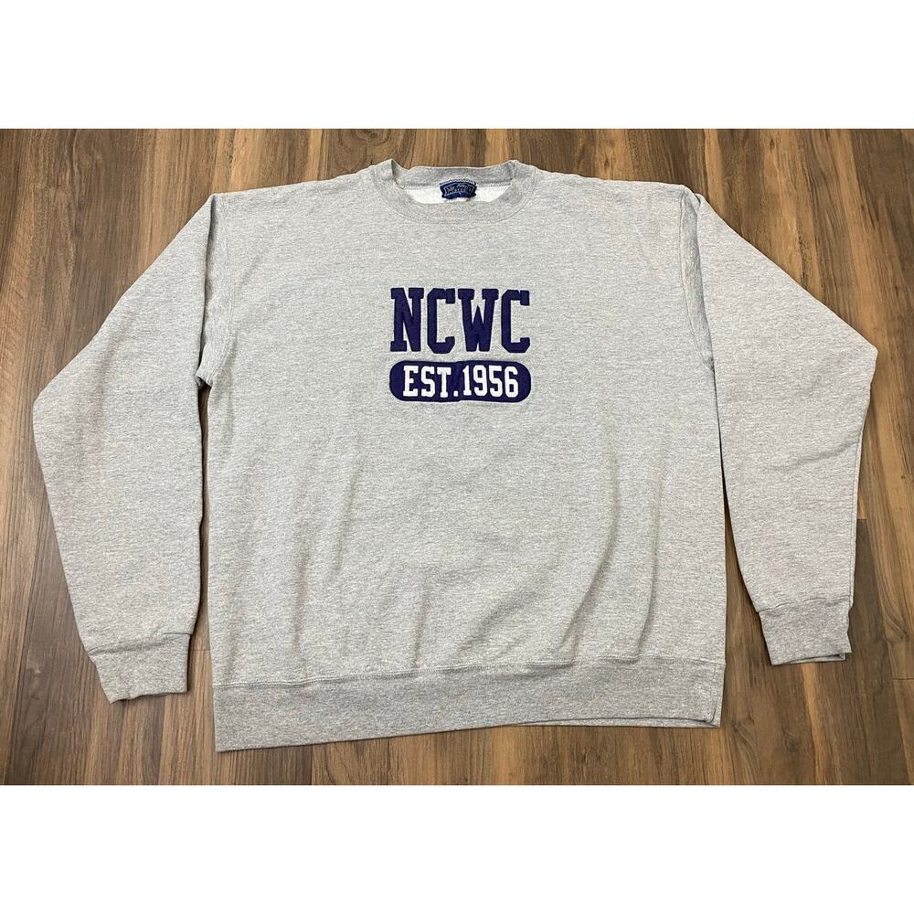 VTG 90s Mr. Augi's NCWC North Carolina Wesleyan College Bishops sweatshirt L